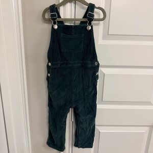 Hanna Anderson Dark Green Corduroy Overalls